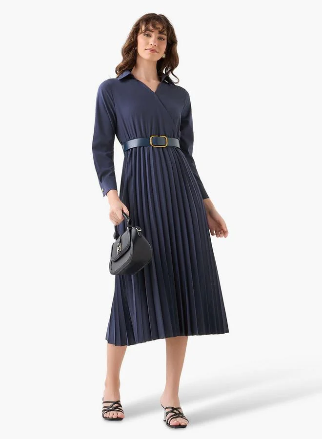 سبلاش فيڤ Midi Shirt Dress with Belt